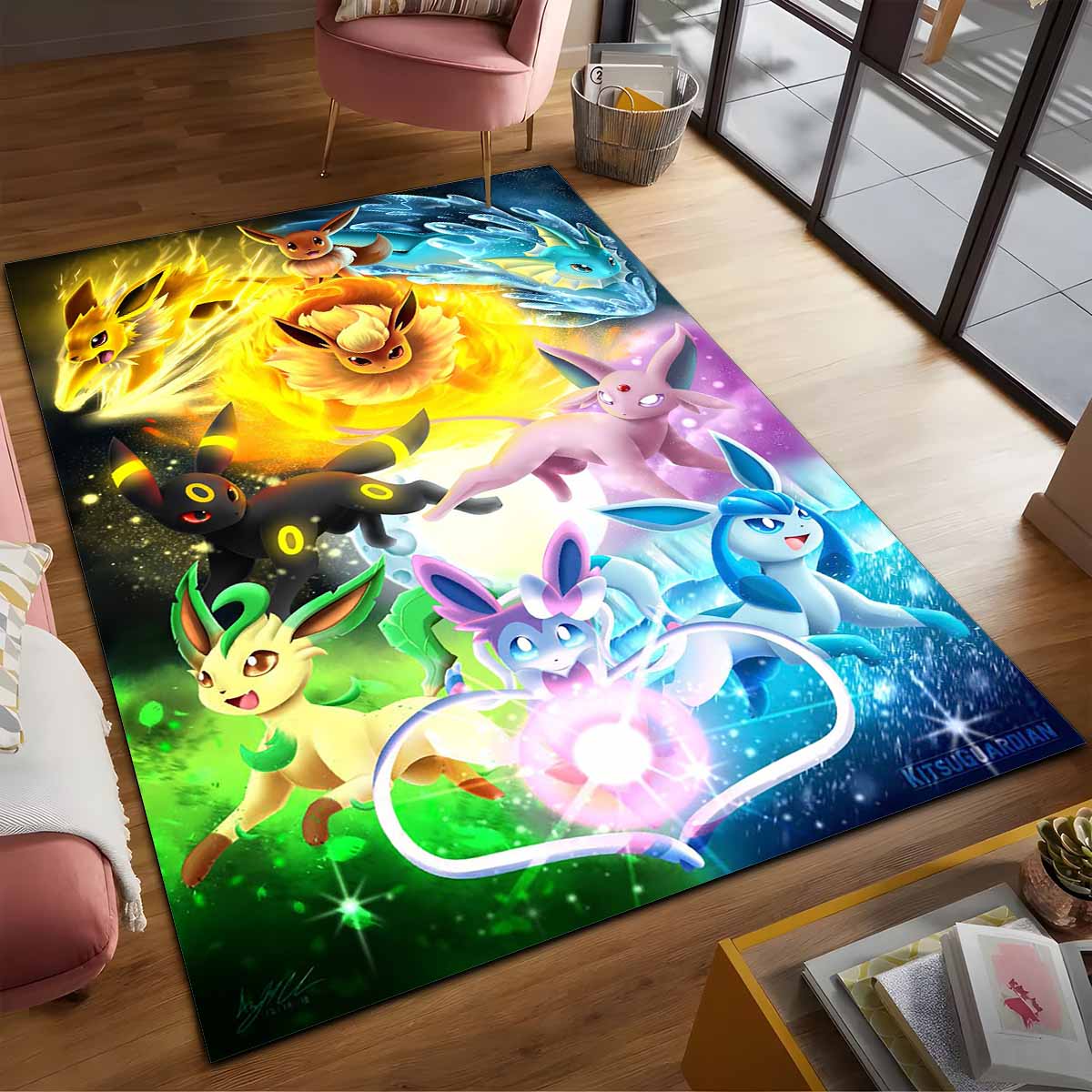 Tapis tous évolutions d'Evoli Pokmon All Eevee Evolutions Pokemon 1004 – Image 2
