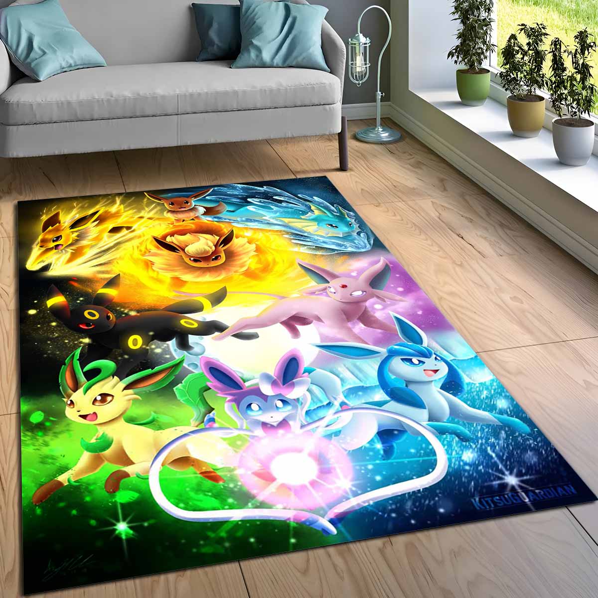 Tapis tous évolutions d'Evoli Pokmon All Eevee Evolutions Pokemon 1004 – Image 3