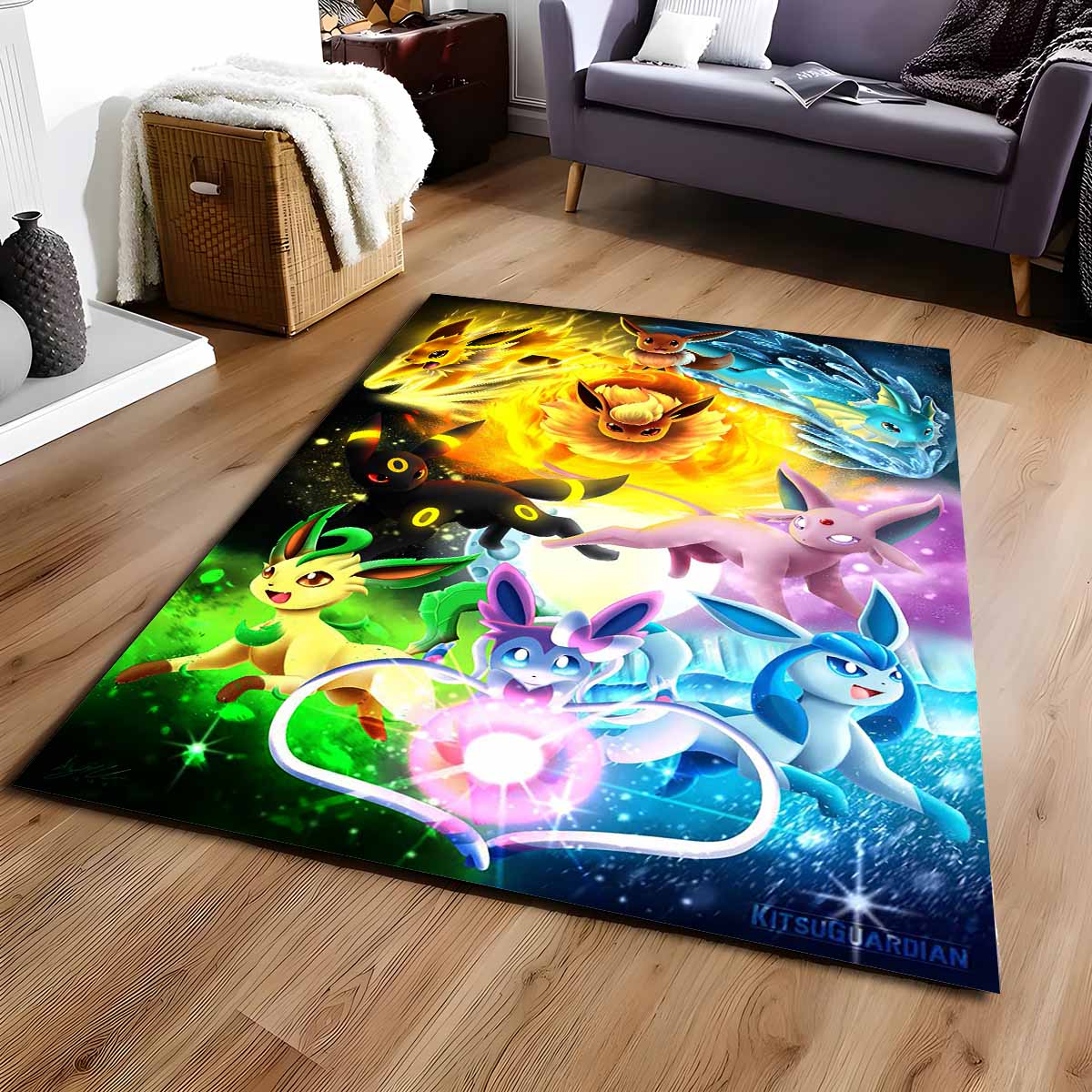 Tapis tous évolutions d'Evoli Pokmon All Eevee Evolutions Pokemon 1004