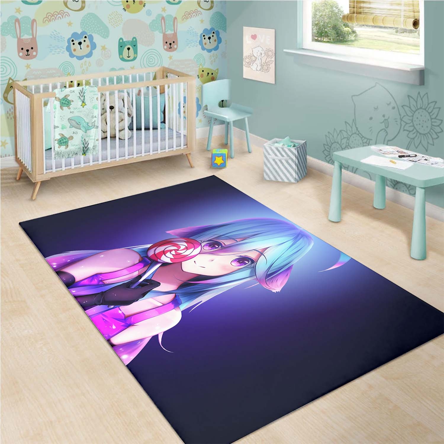 Tapis Anime Girl Lollipop