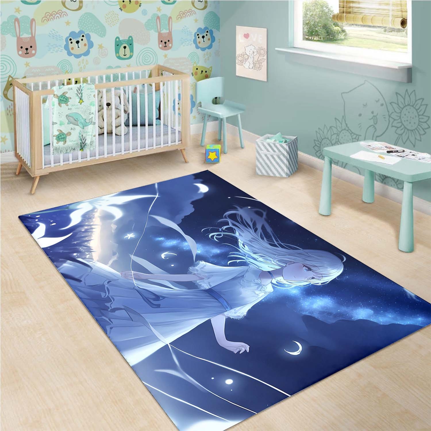 Tapis Anime Girl Night