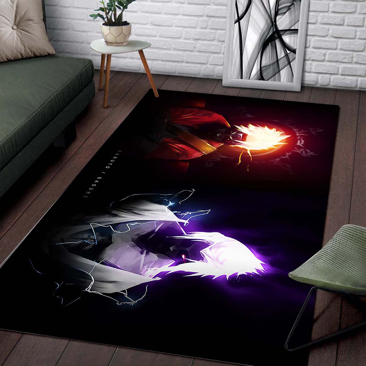 Tapis Anime Naruto Uzumaki Naruto And Uchiha Sasuke 13 – Image 2