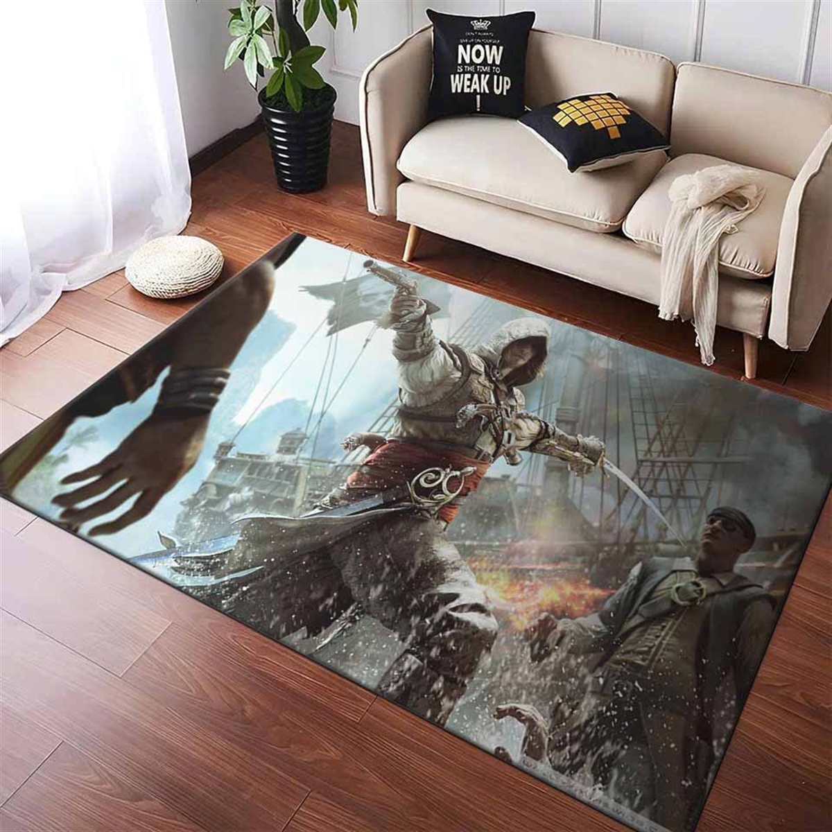 Tapis Assassins Creed Iv Black Flag Edward Kenway