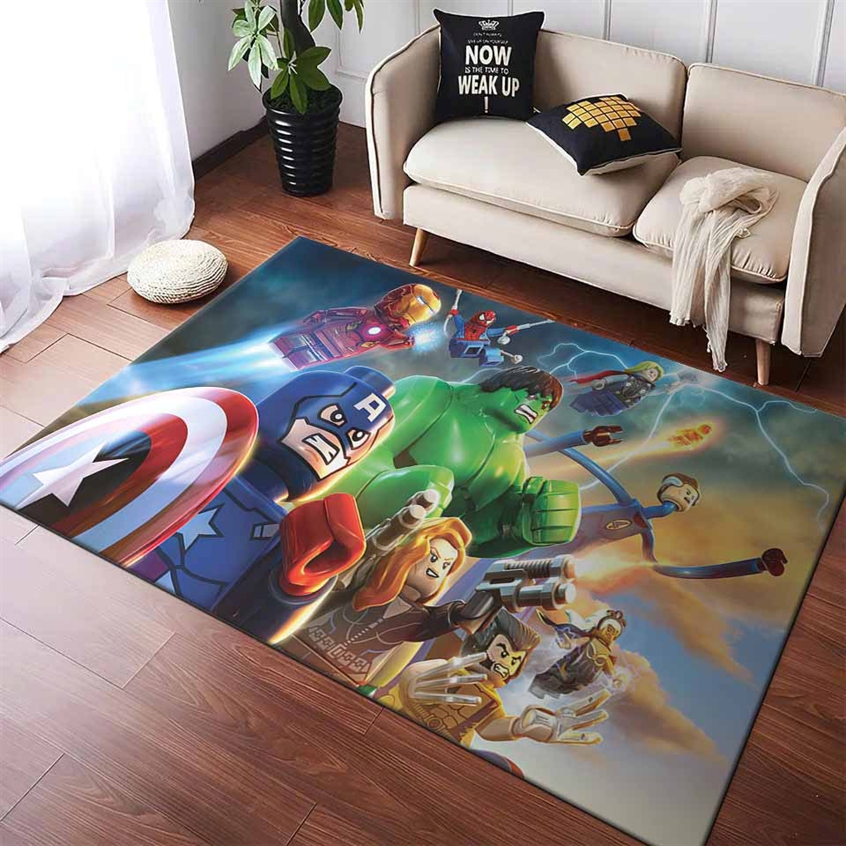 Tapis Avengers Lego Battle