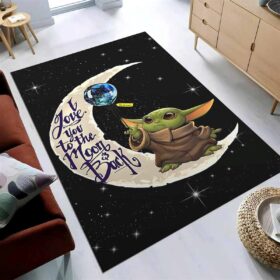 Tapis Baby Yoda Ich Liebe Dich Bis Zum Mond et Zurck