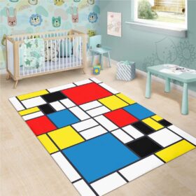 Tapis Mondrian Farbstil