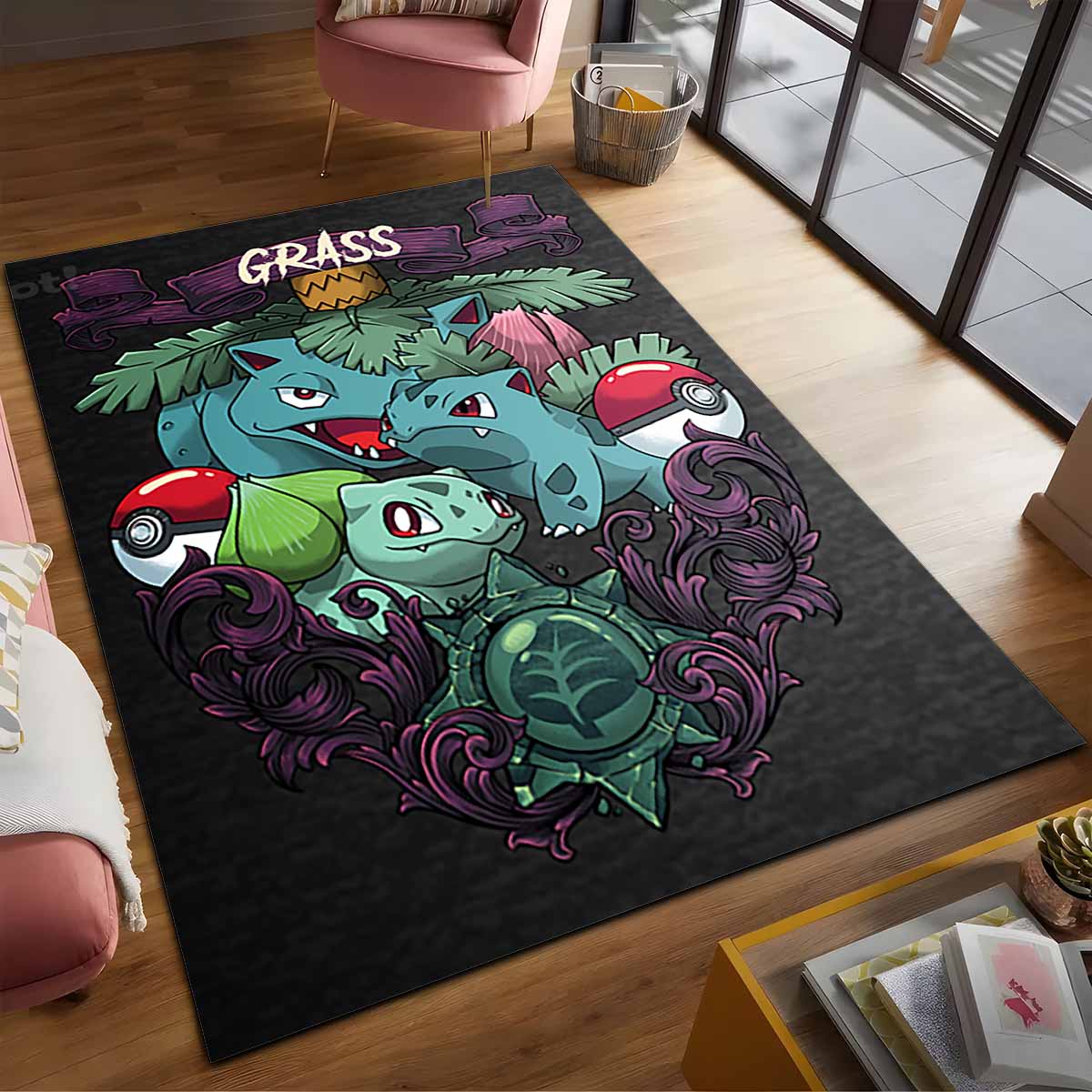 Tapis Bisasam Pokémon de type Plante – Image 2
