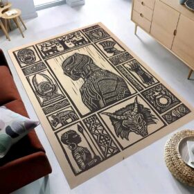 Tapis Black Panther Wakanda Marvel Superhero
