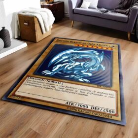 Tapis Blauugiger Weier Drache
