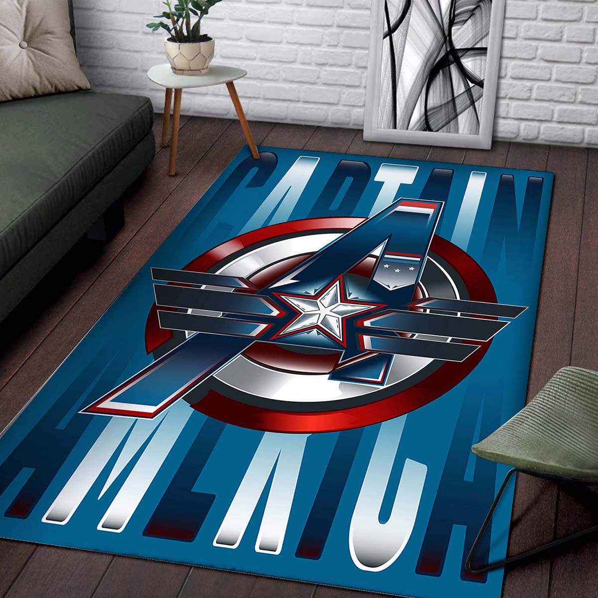 Tapis Captain America Marvel Superhero – Image 2