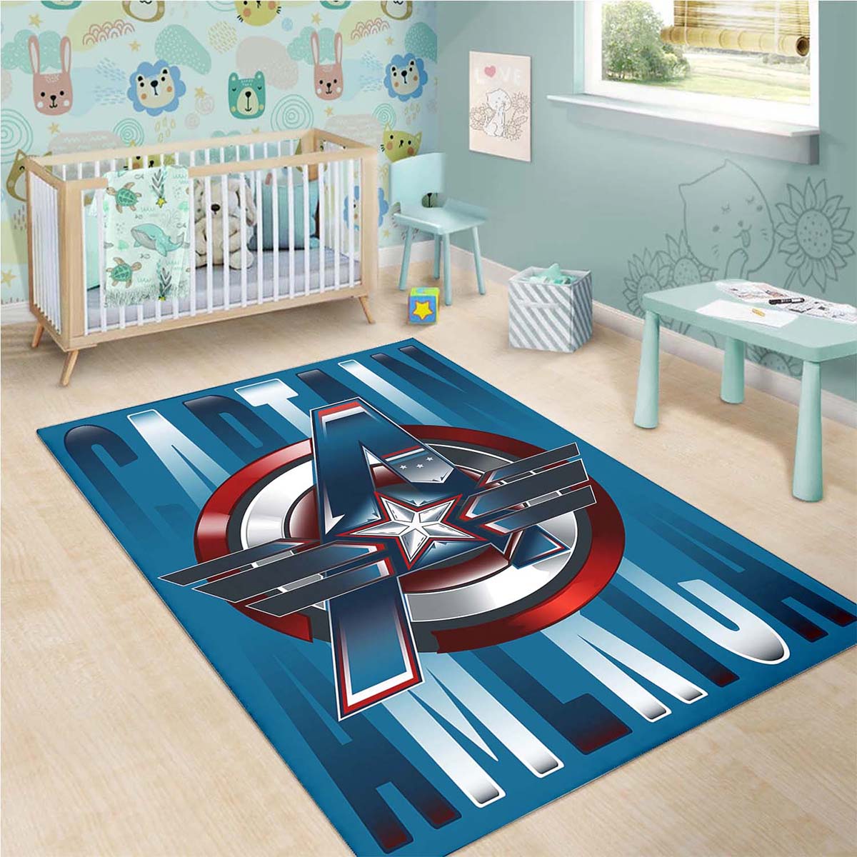 Tapis Captain America Marvel Superhero – Image 3