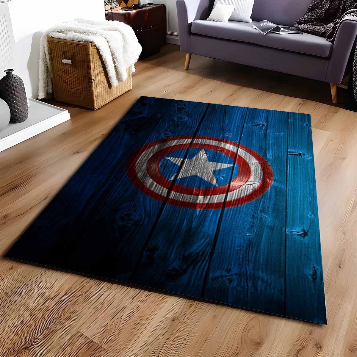 Tapis Captain America bouclier 3