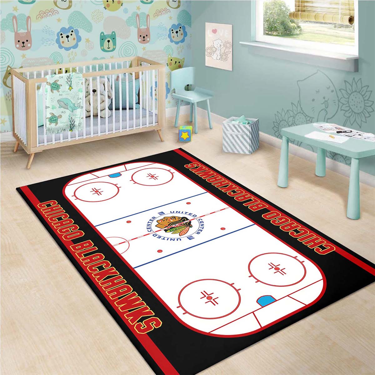 Tapis Chicago Blackhawks équipe de hockey – Image 3