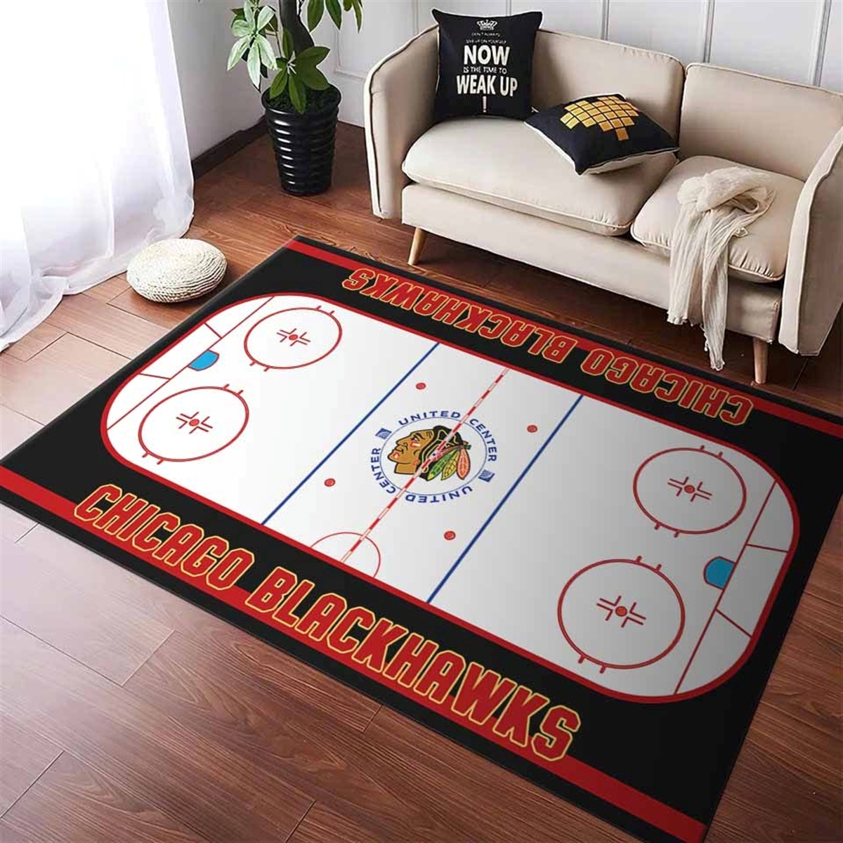 Tapis Chicago Blackhawks équipe de hockey
