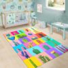 Tapis Colorful Cactus Rectangle