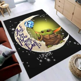 Tapis Cute Baby Yoda The Mandalorian