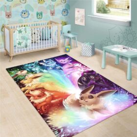 Tapis Cute Monster Pokemon Anime Rainbow Light Noël
