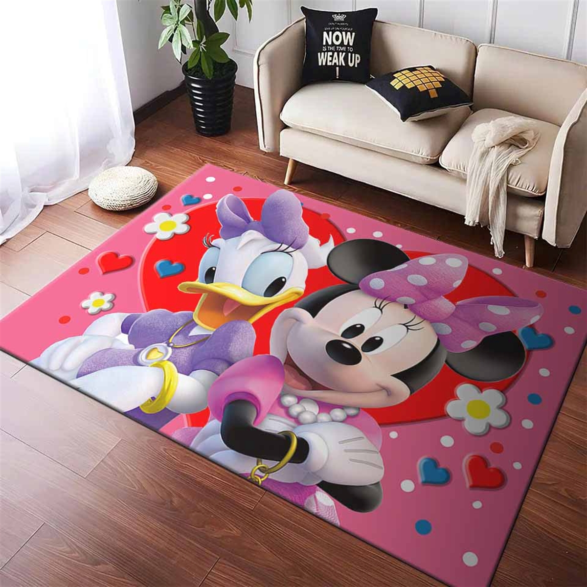 Tapis Daisy Duck And Minnie Mouse