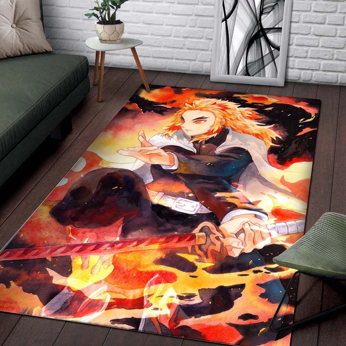 Tapis Demon Slayer Rengoku Fire 2 – Image 2