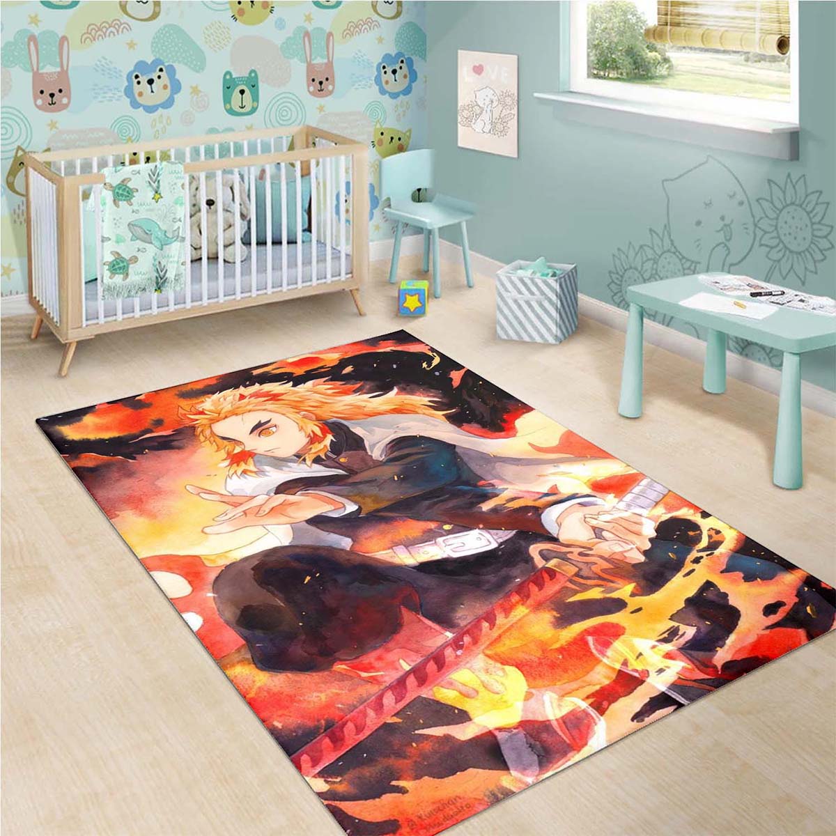 Tapis Demon Slayer Rengoku Fire 2 – Image 3