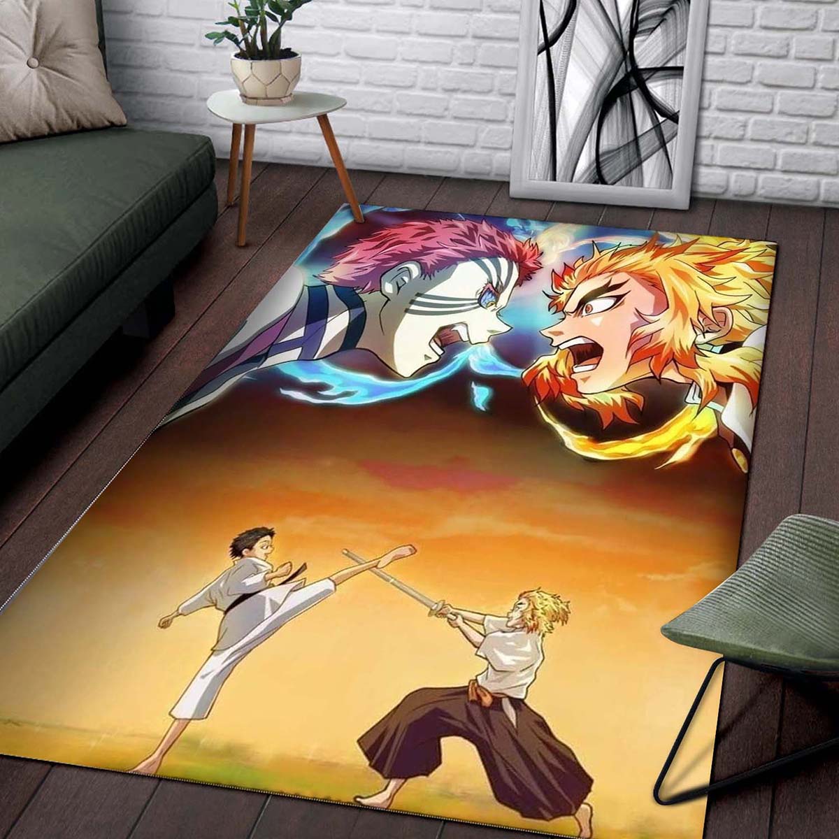 Tapis Demon Slayer Rengoku Vs Akaza – Image 2