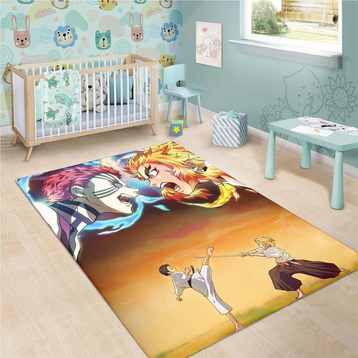 Tapis Demon Slayer Rengoku Vs Akaza – Image 3