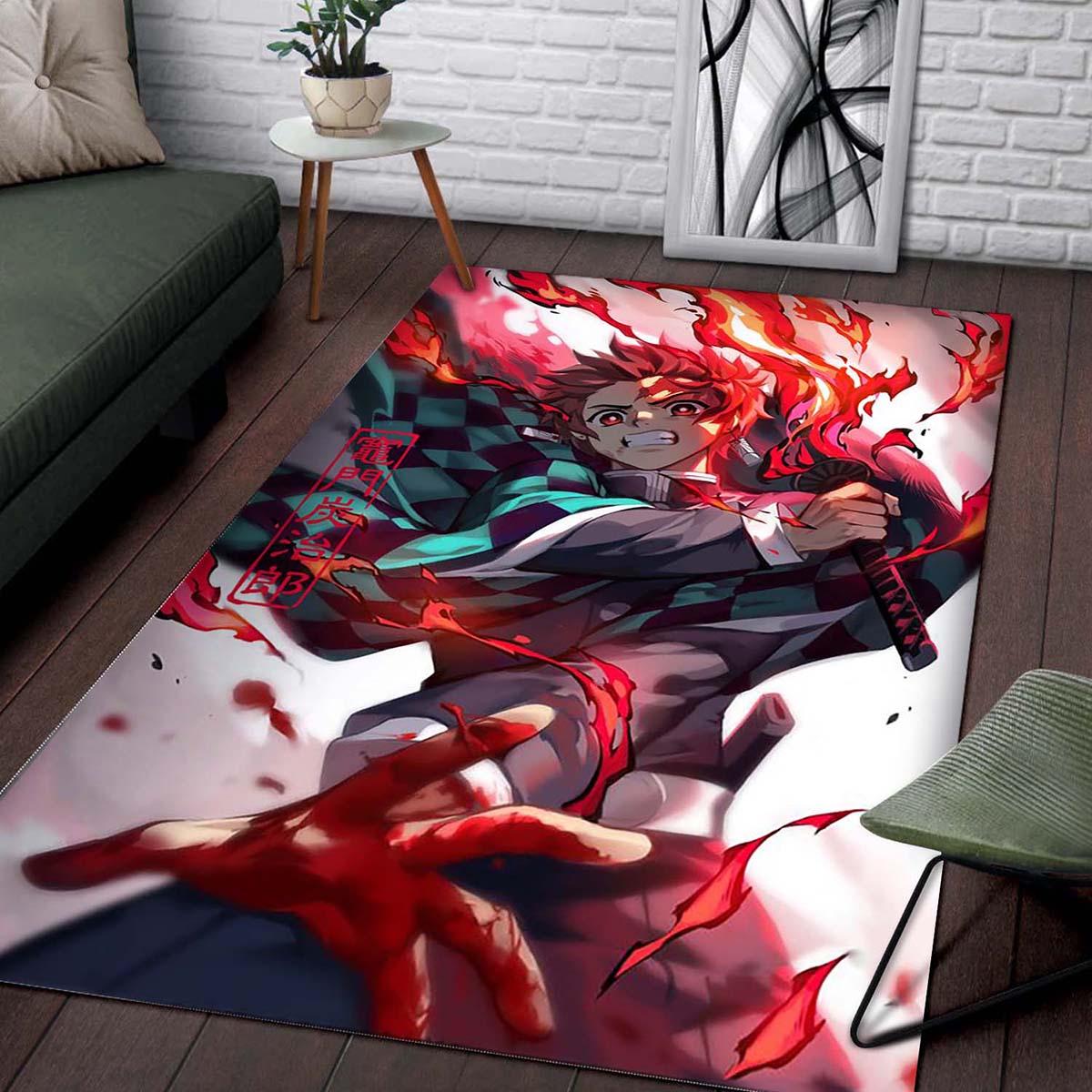 Tapis Demon Slayer Tanjiro Kamado Fire 1 – Image 2