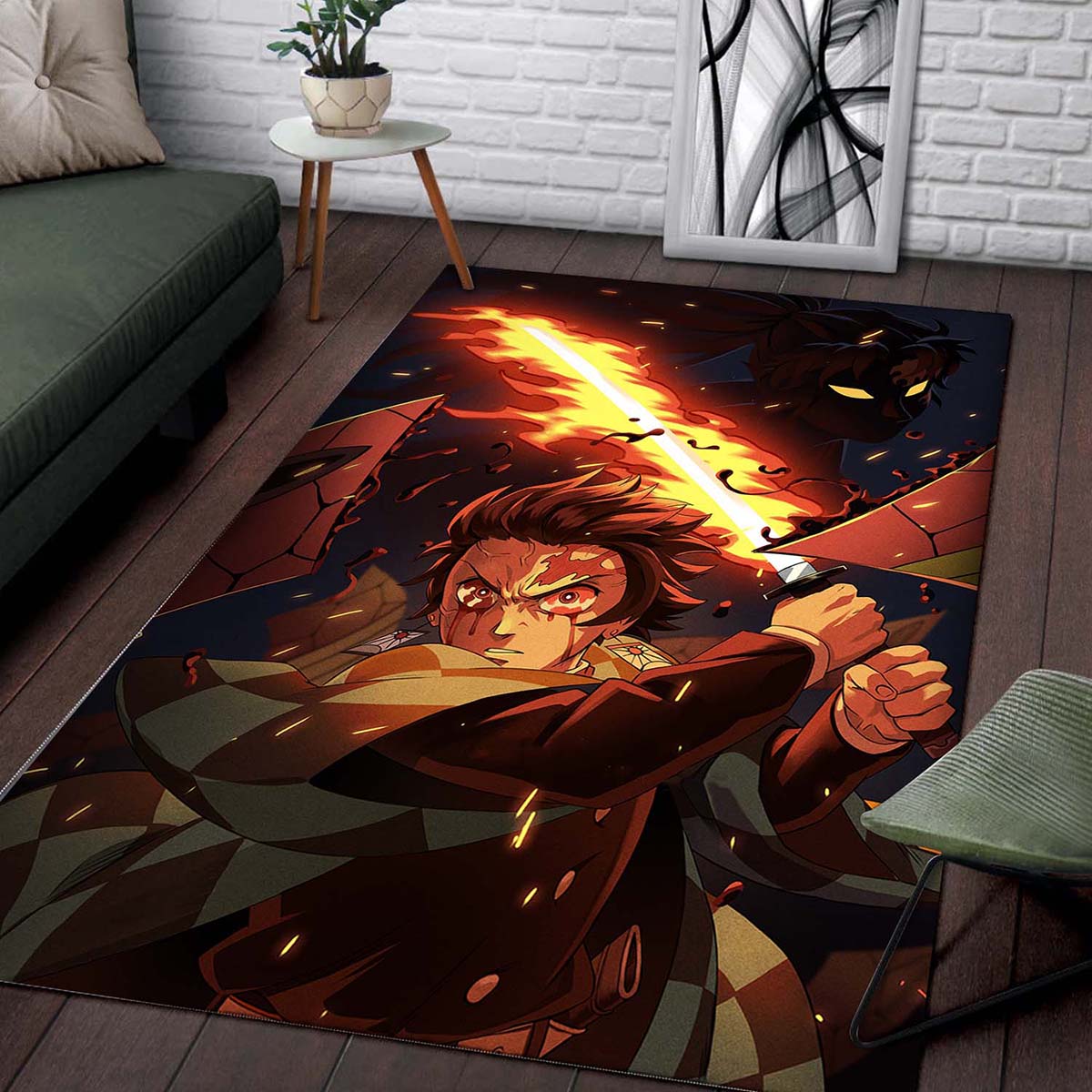 Tapis Demon Slayer Tanjiro Kamado Fire – Image 2