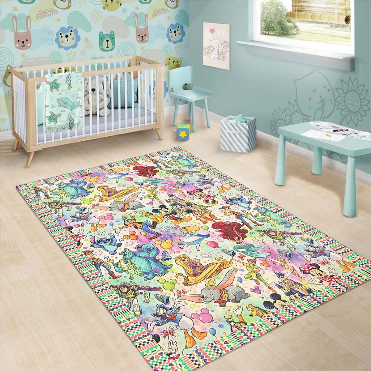 Tapis la monde le Cartoons