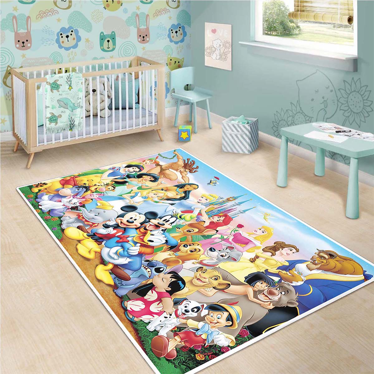 Tapis Disney All Characters All Princesses Mickey Mouse – Image 3