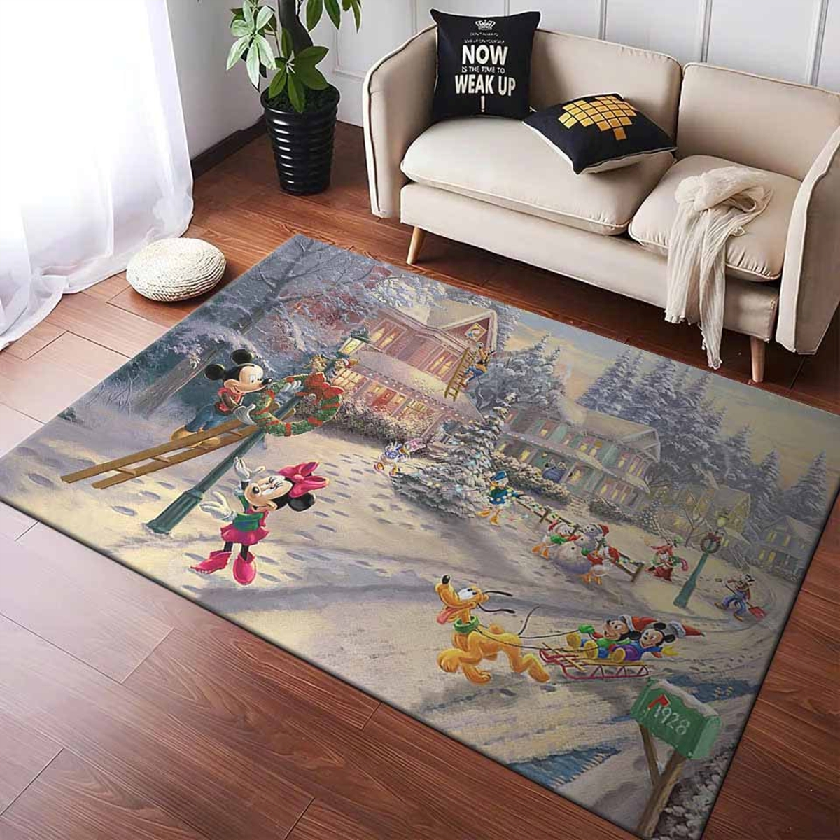 Tapis Disney Characters Mickey'S Victorian Noël