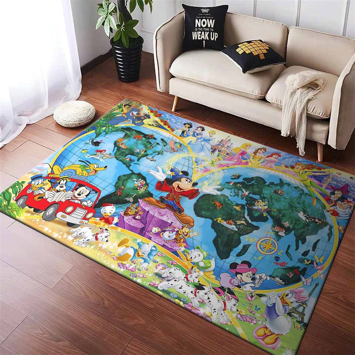 Tapis Disney World Map 19121121