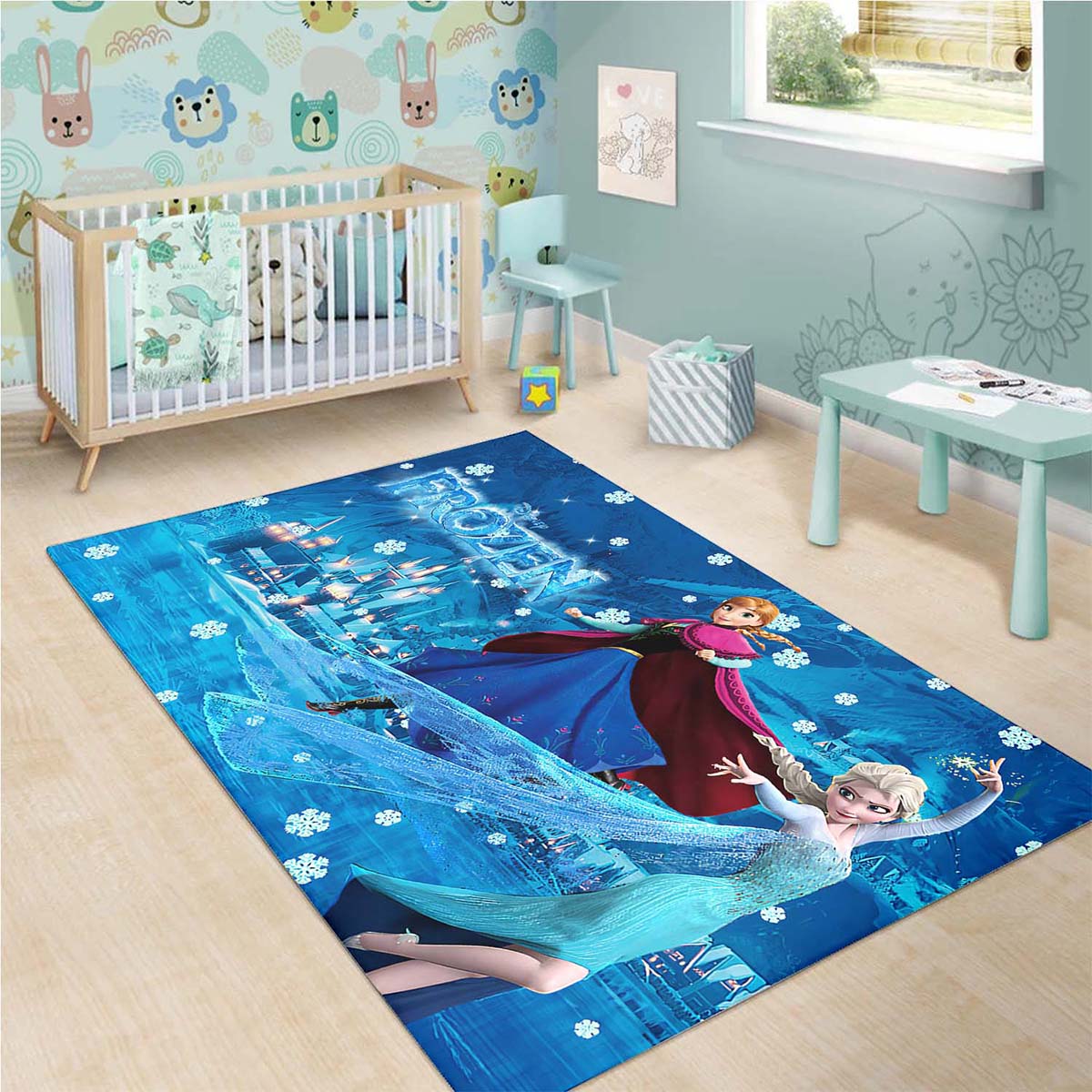 Tapis Elsa & Anna Disney Princess Cartoon – Image 3