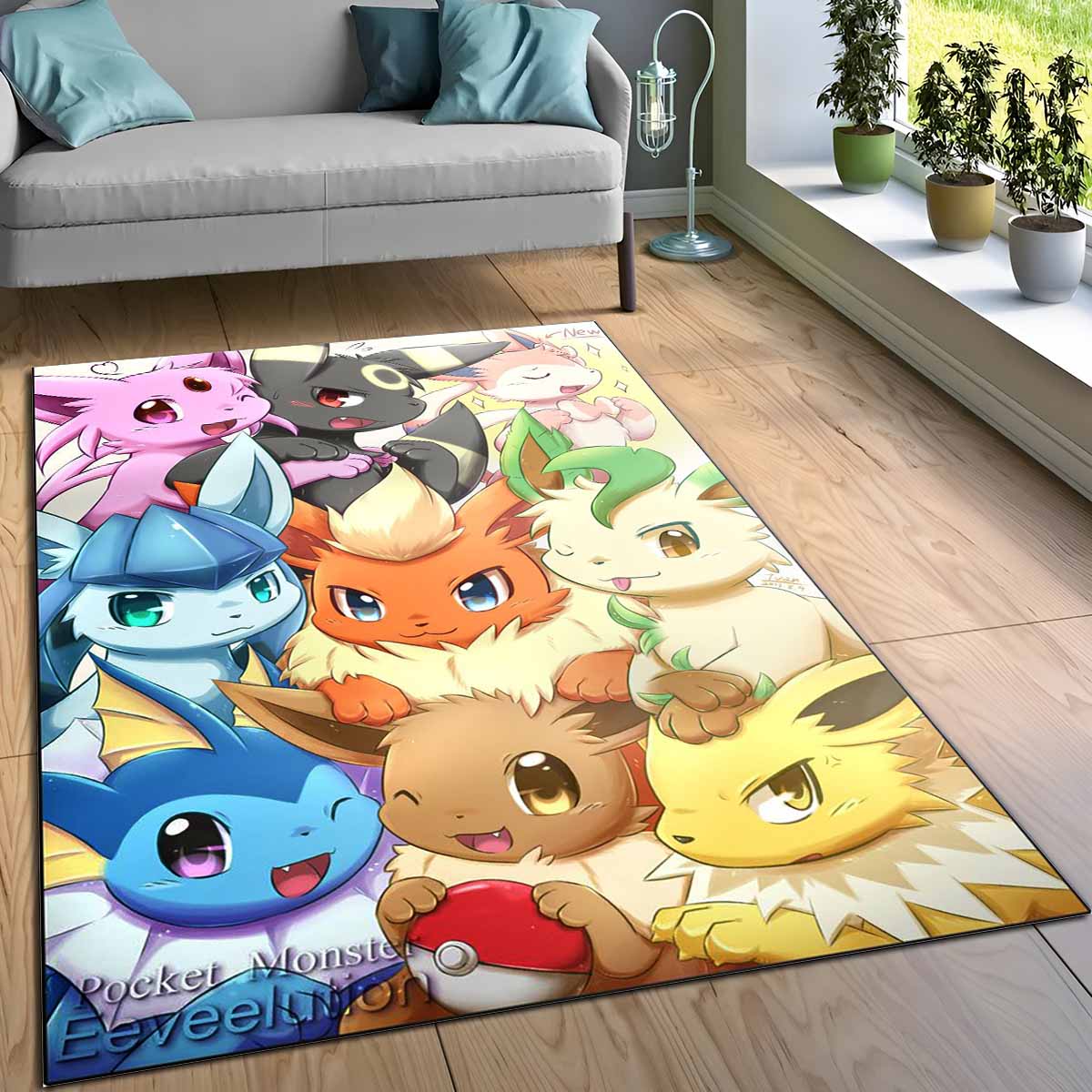 Tapis Evoli évolution Pokmon Eevee Evolution Pokemon 4 – Image 3