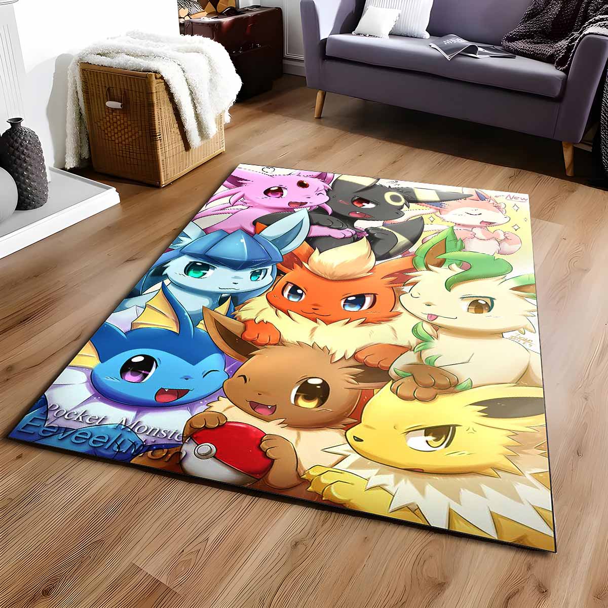Tapis Evoli évolution Pokmon Eevee Evolution Pokemon 4