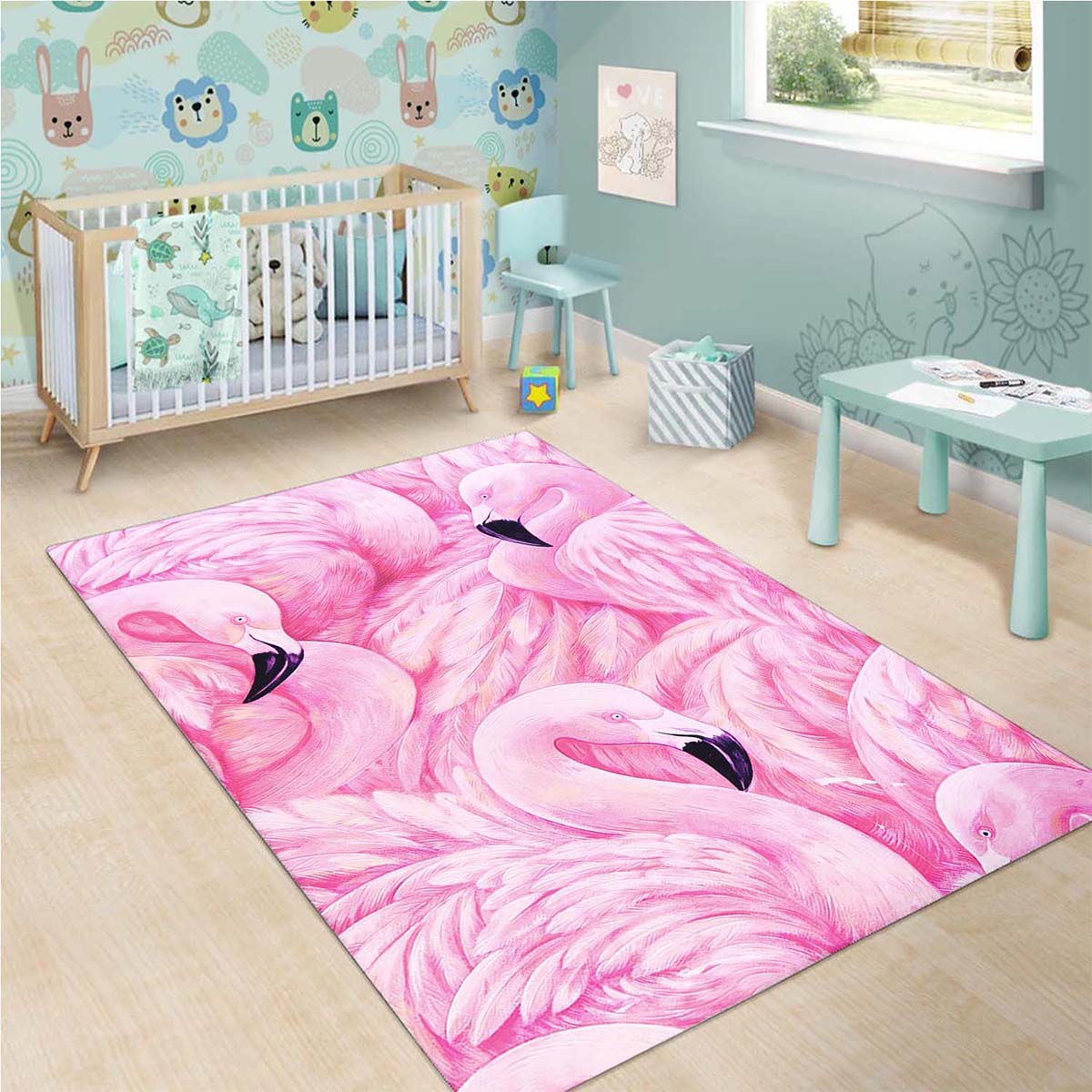 Tapis Flamingo Art – Image 3