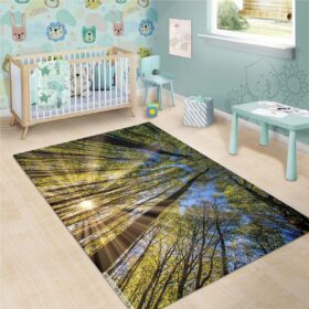 Tapis Forest_trees_spring_sunbeams
