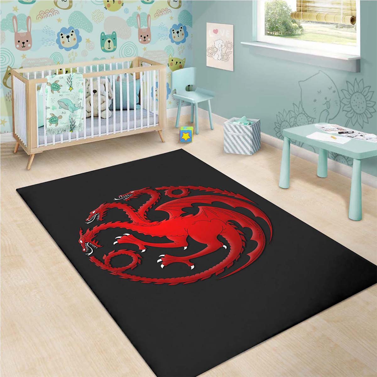 Tapis Game Of Thrones Fire And Blood Targaryen – Image 3