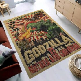 Tapis Godzilla contre Mothra et Ghidorah