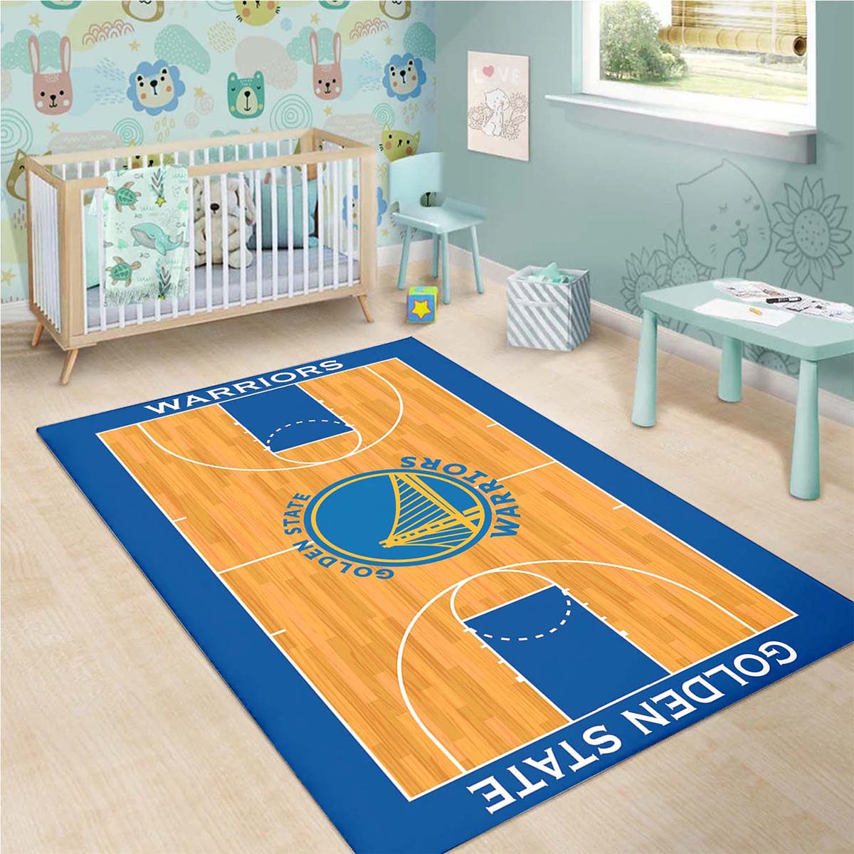 Tapis Golden State Basketball – Image 3