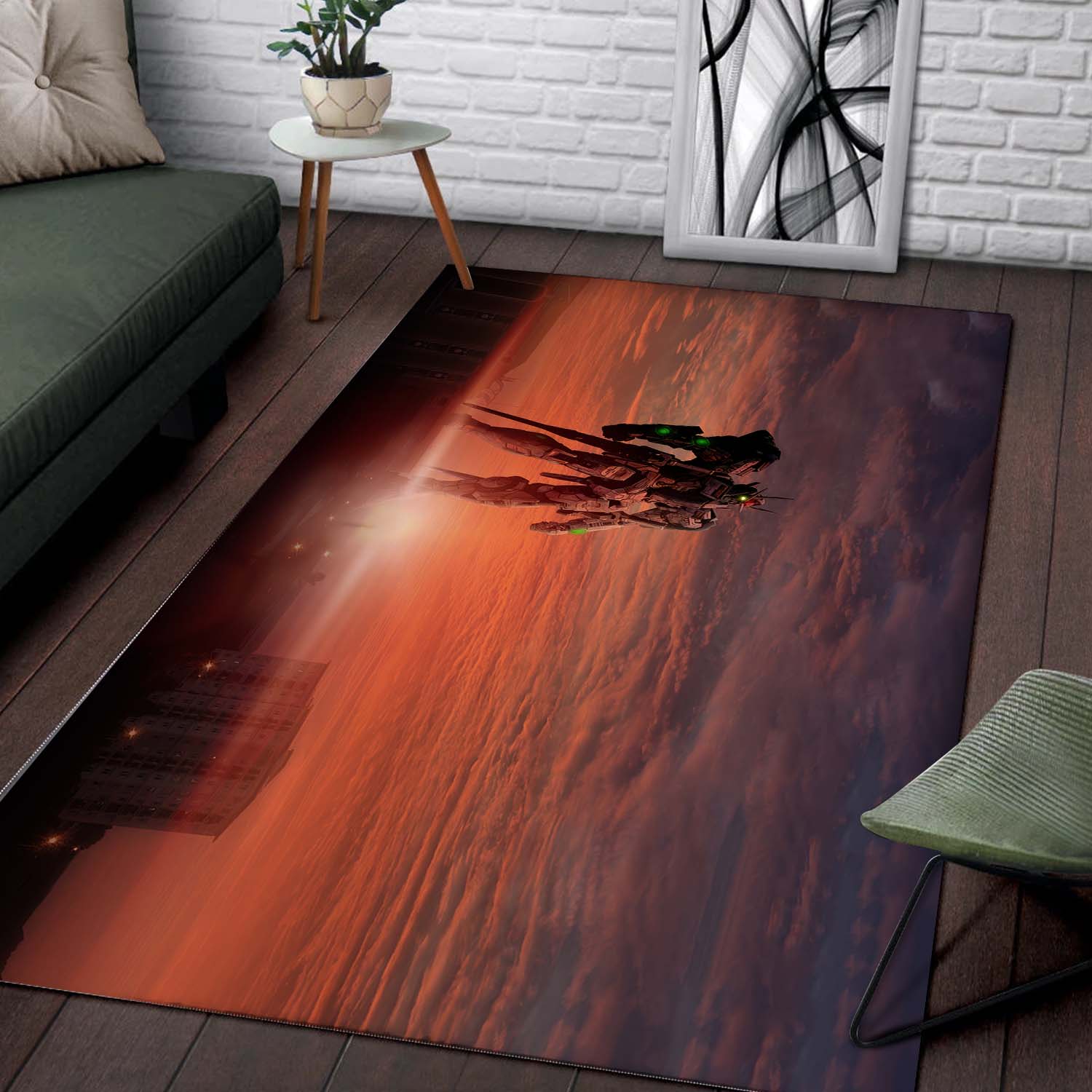 Tapis Gundam Robot Sunset – Image 2