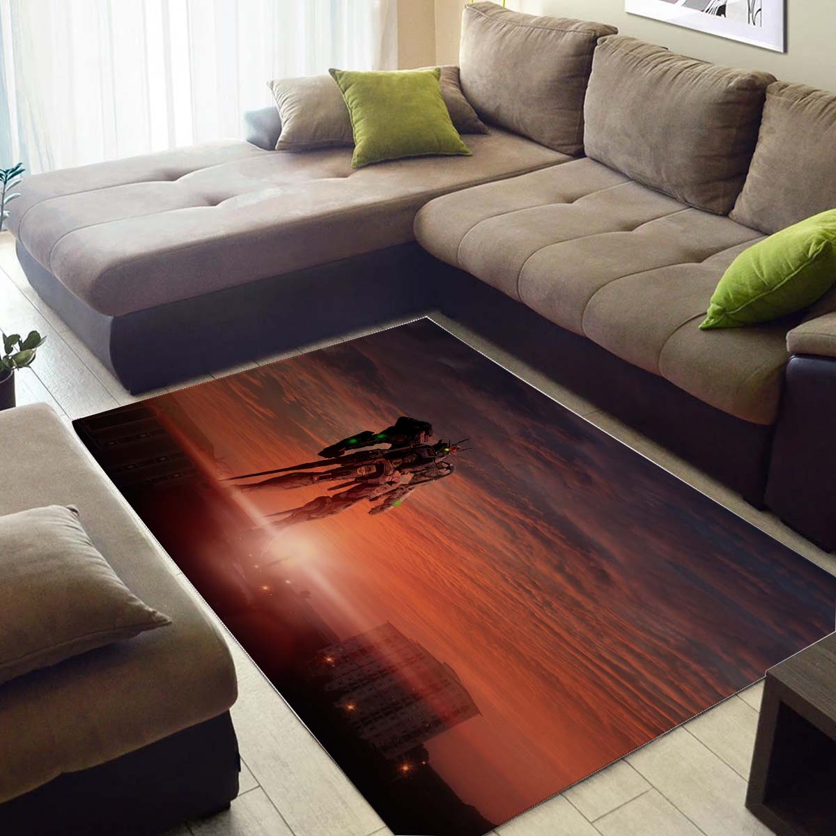 Tapis Gundam Robot Sunset – Image 3