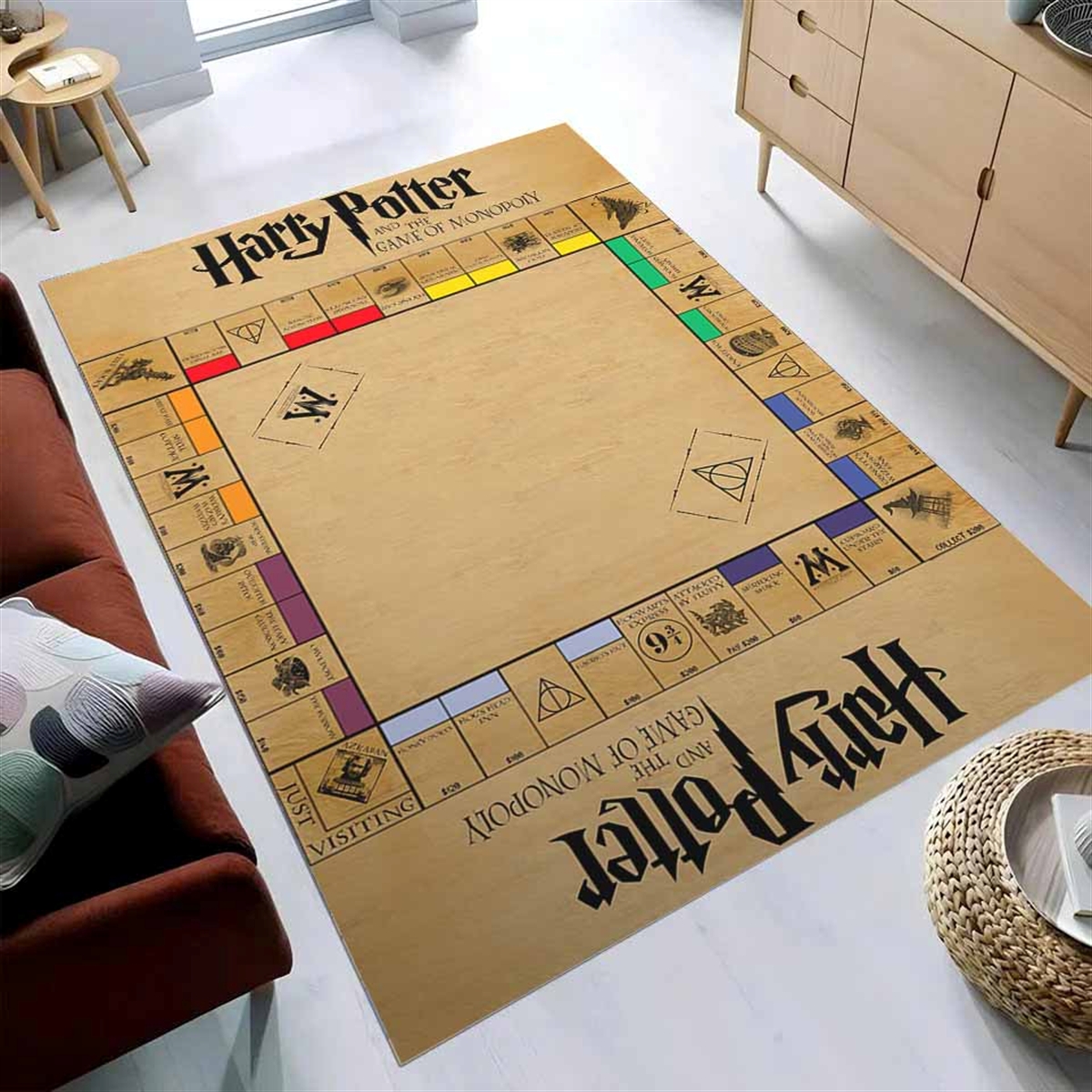 Tapis Harry Potter Monopoly Board