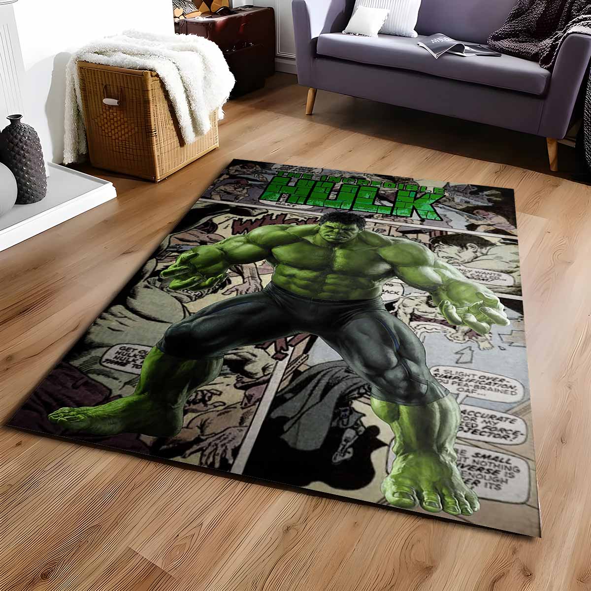 Tapis Hulk Avenger Marvel 1004