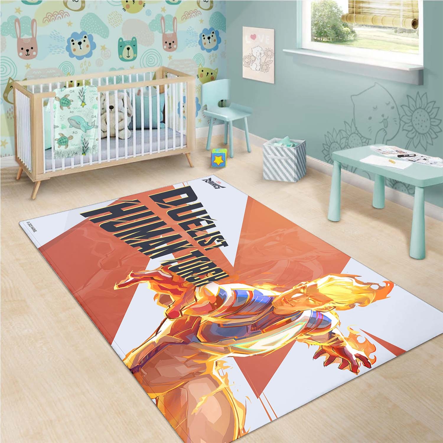 Tapis Human Torch Marvel