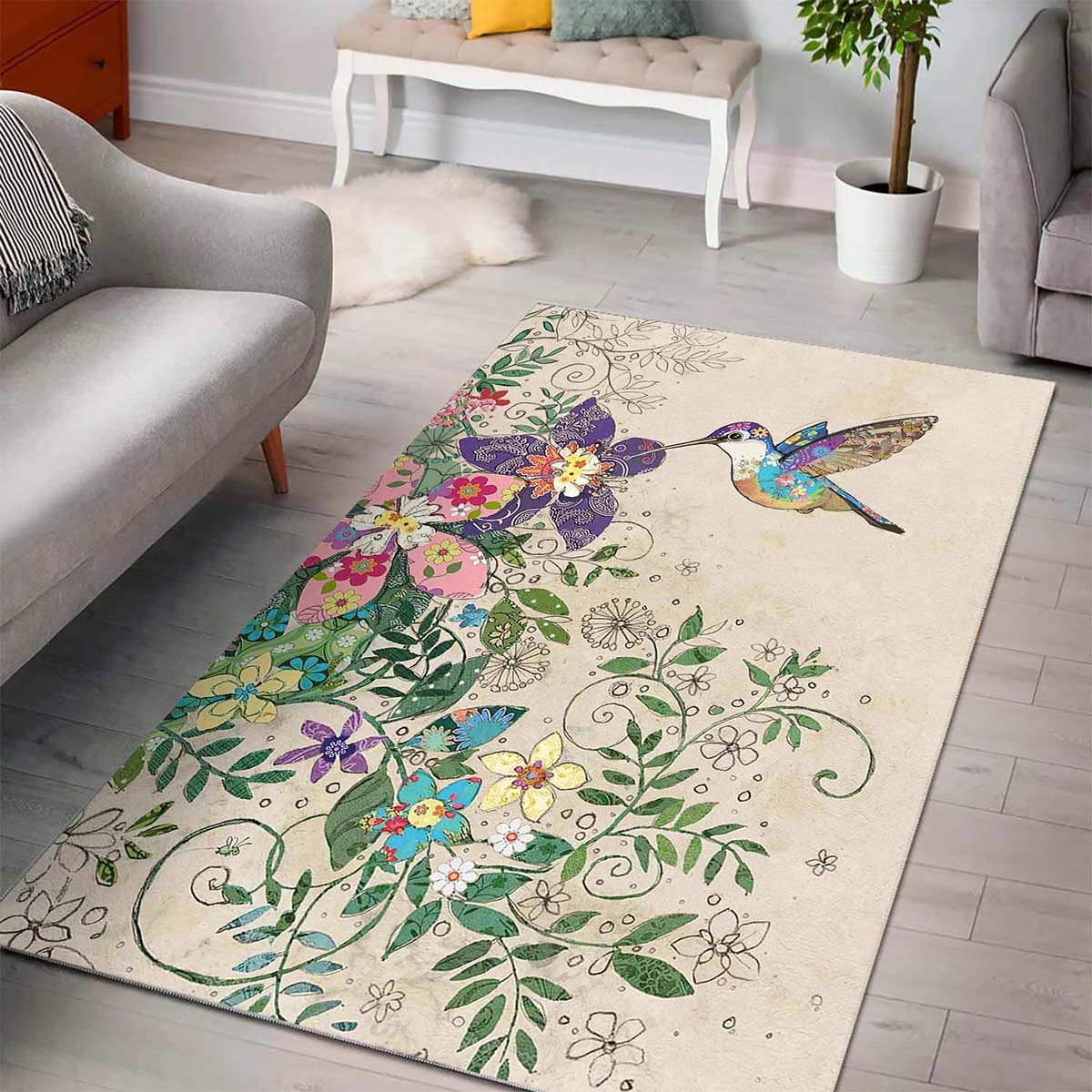 Tapis Hummingbirds Hm1609063m – Image 3