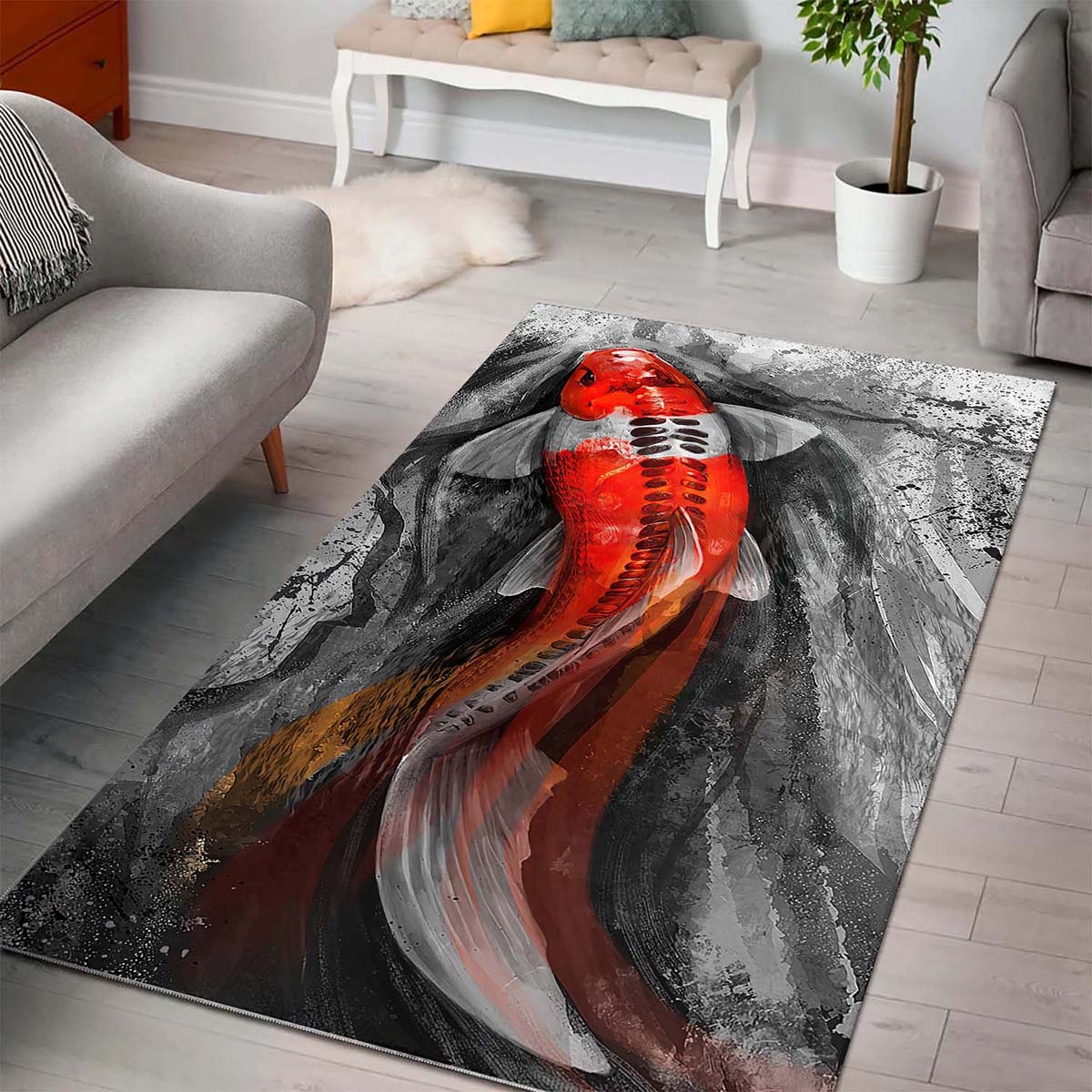 Tapis Koi Fish De080827m