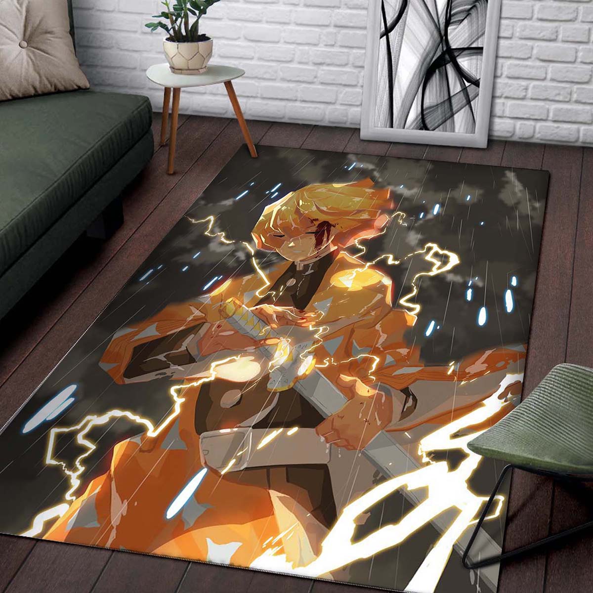 Tapis Lightning Zenitsu Agatsuma Demon Slayer 6 – Image 2