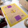Tapis Los Angeles Lakers Basketball