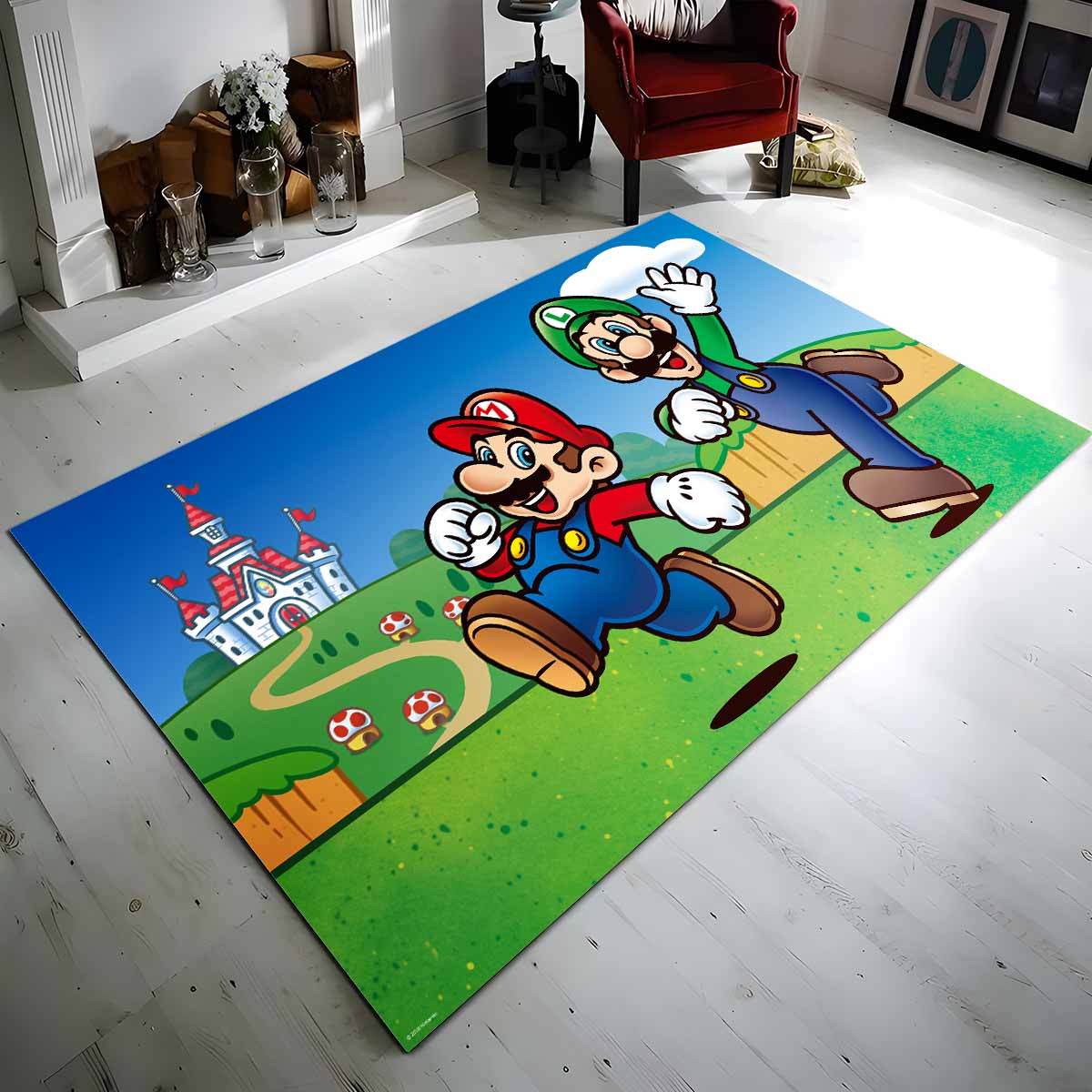 Tapis Mario et Luigi Super Mario 4